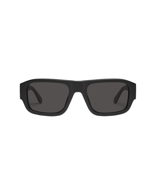 Quay Black Night Cap 40mm Polarized Shield Sunglasses for men