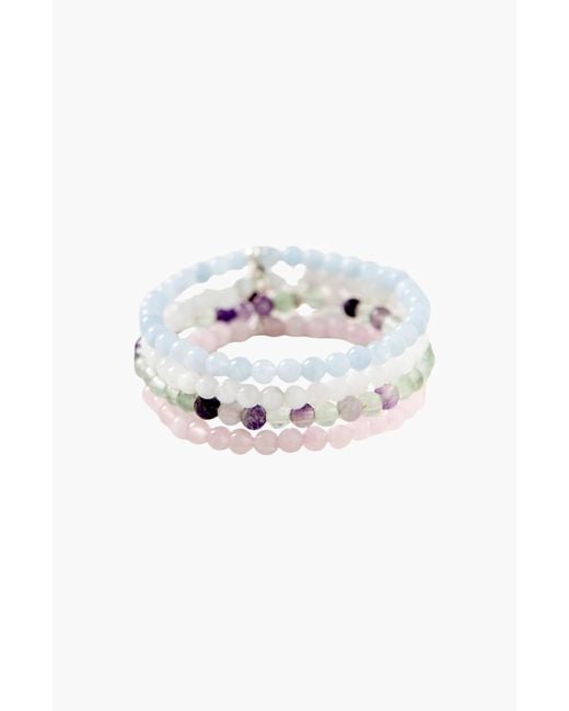 Tiny Rituals White Aquarius Bracelet Set