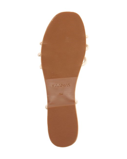 Kaanas Natural Sayulita Ankle Wrap Sandal