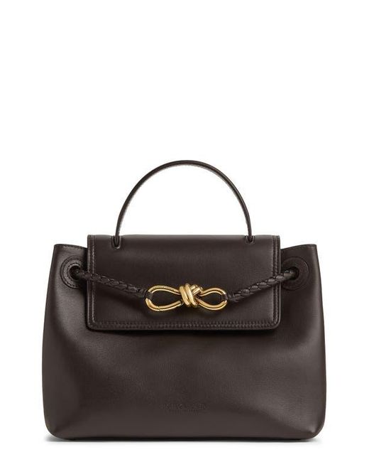 Bottega Veneta Black Small Ciao Ciao Knot Detail Leather Top Handle Bag