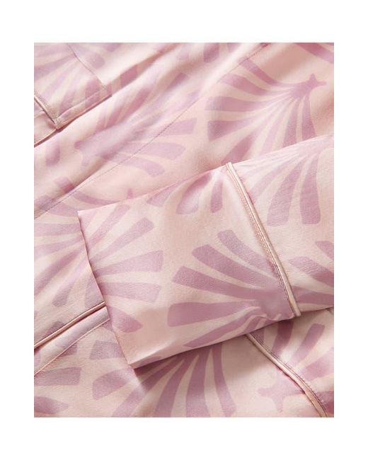Petite Plume Pink Silk Robe