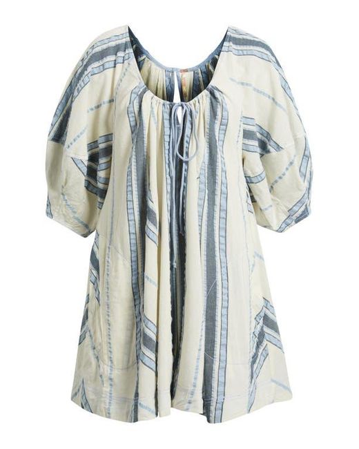 Free People Blue Bop Around Stripe Romper