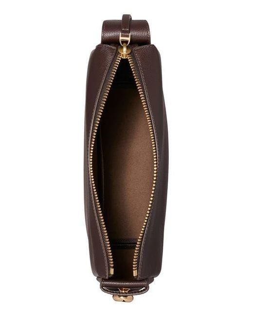 Tory Burch Brown Romy Leather Shoulder Bag