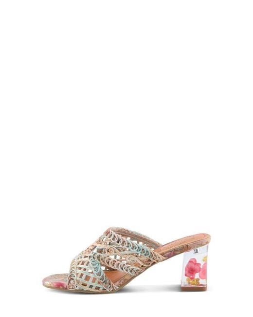 Spring Step White Lacyloops Sandal