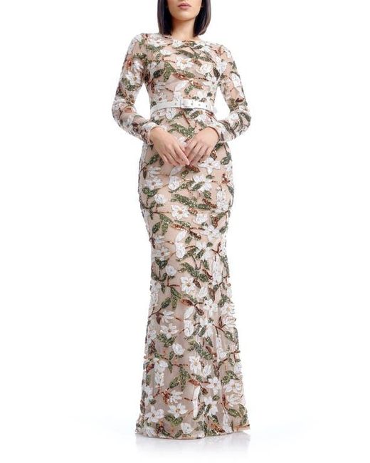 sachin and babi light blue dress Dress The Population Elisa Floral & Sequin Midi-Dress main image 0
