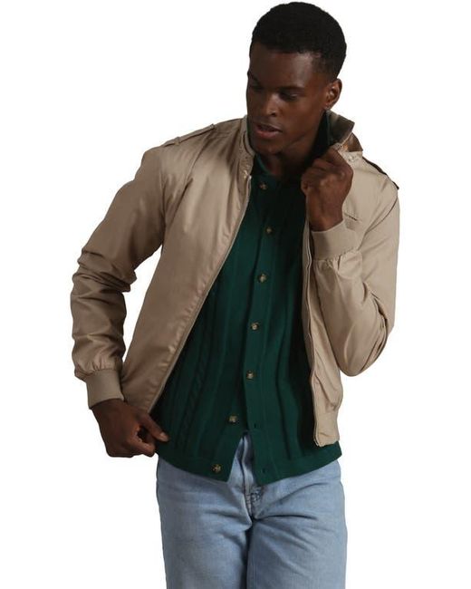 Members Only Green Classic Iconic Racer Jacket for men