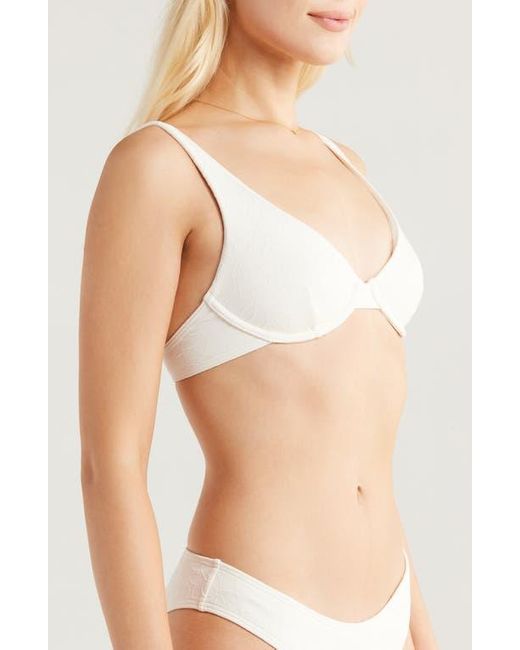 Billabong White Wander Over Ruby Underwire Bikini Top