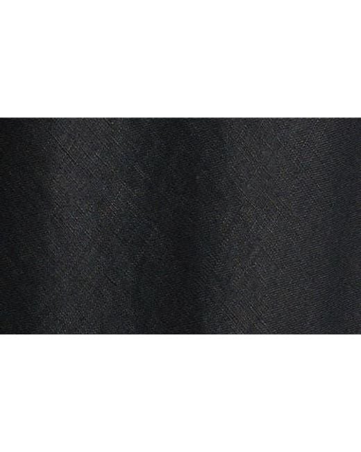 Doen Black Lavon Linen Wide Leg Pants