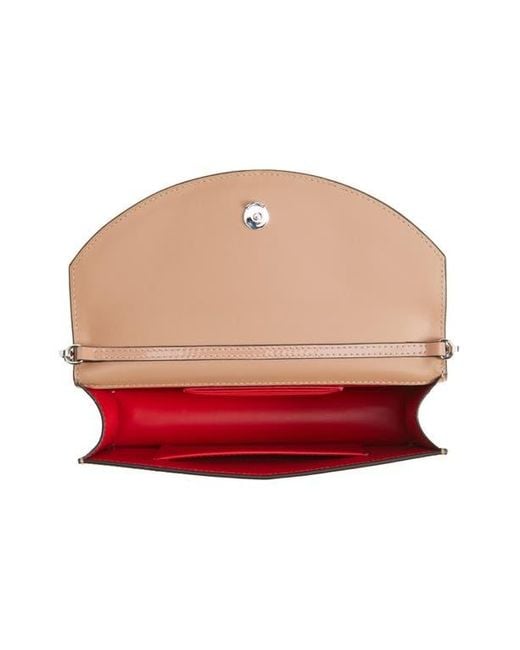 Christian Louboutin Natural Loubi54 Patent Leather Clutch