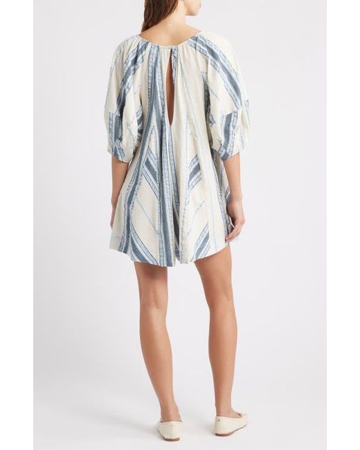 Free People Blue Bop Around Stripe Romper