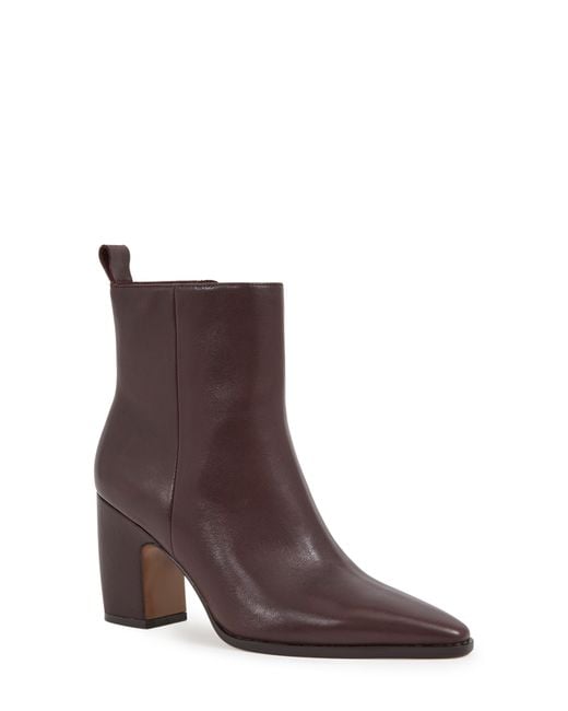 Reiss Brown Amy Pointed Toe Bootie
