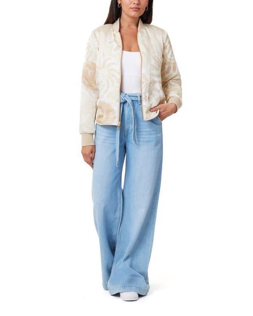 Scotch & Soda White Reversible Quilted Bomber Jacket