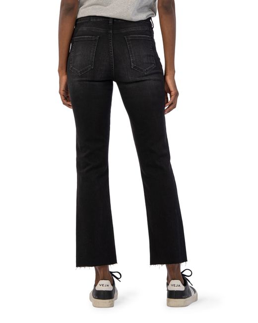 Kut From The Kloth Kelsey Fab Ab Raw Hem High Waist Ankle Flare Jeans