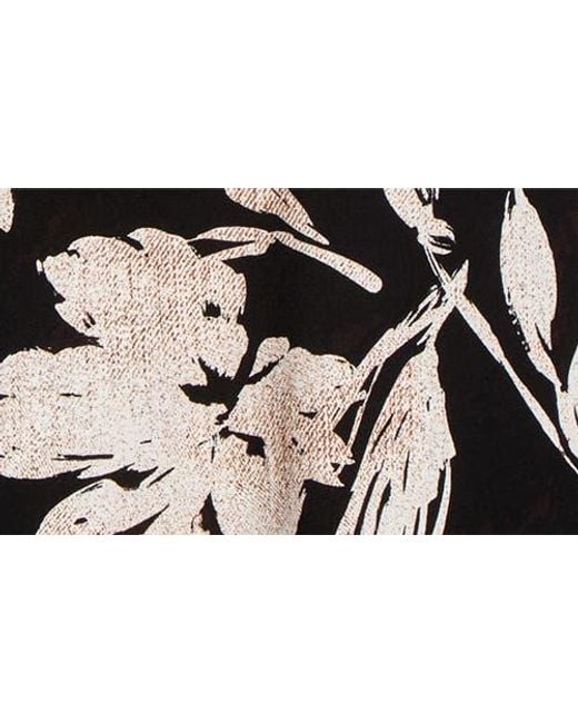 Tommy Bahama Black Carmela Bloom Sleeveless Shift Dress