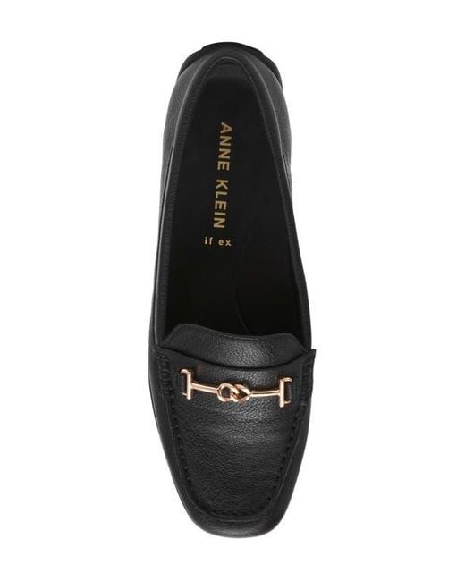 Anne Klein Black Hanna Bit Loafer