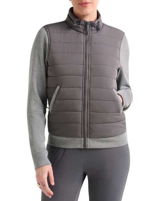 Travis Mathew Espresso Martini Quilted Jacket in Gray Lyst