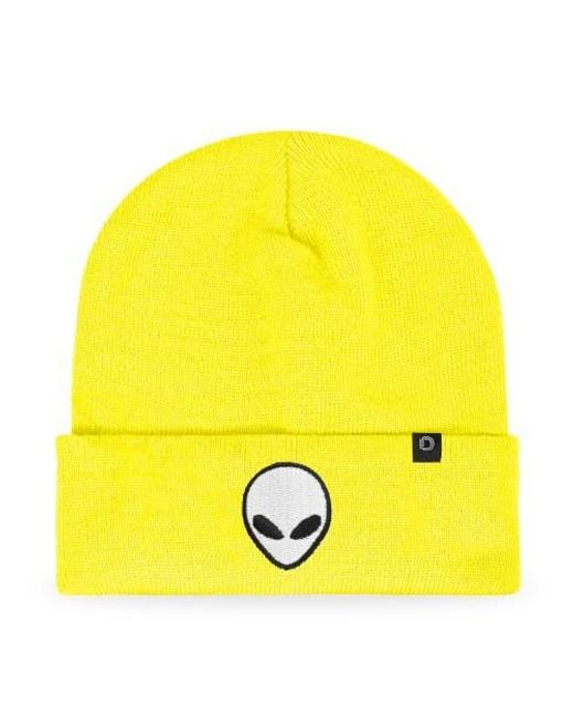 Alix Yellow Alien Beanie for men