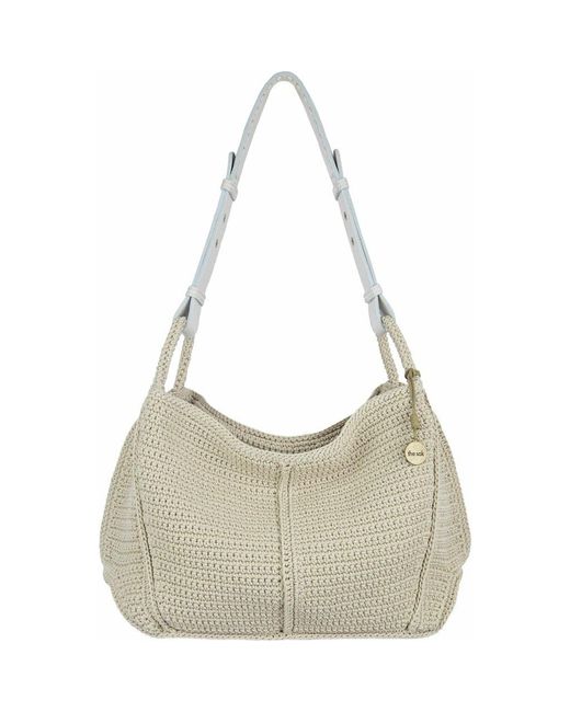 The Sak Gray Los Feliz Hobo Leather Bag