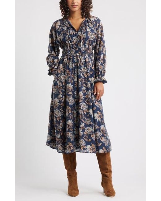 Chelsea28 Women's Long Sleeve Smocked Waist Midi Dress - infinityhomeware.co.za Chelsea28 Women's Long Sleeve Smocked Waist Midi Dress - infinityhomeware.co.za