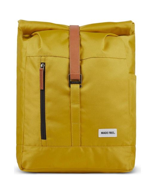 Made Free Green Roll Top Pack Backpack for men