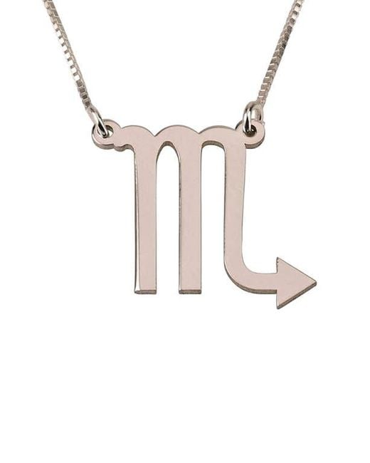Melanie Marie Zodiac Pendant Necklace in Natural | Lyst