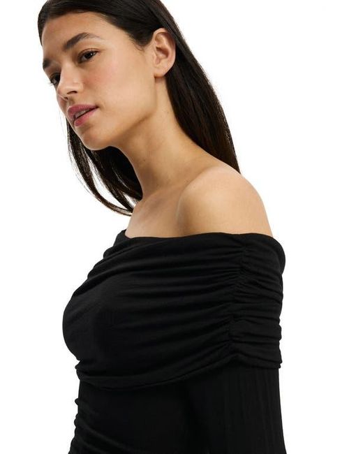 Cotton On Black One Shoulder Base Layer Long Sleeve
