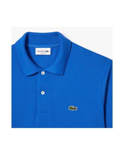 Lacoste Blue Regular Fit Piqué Polo for men