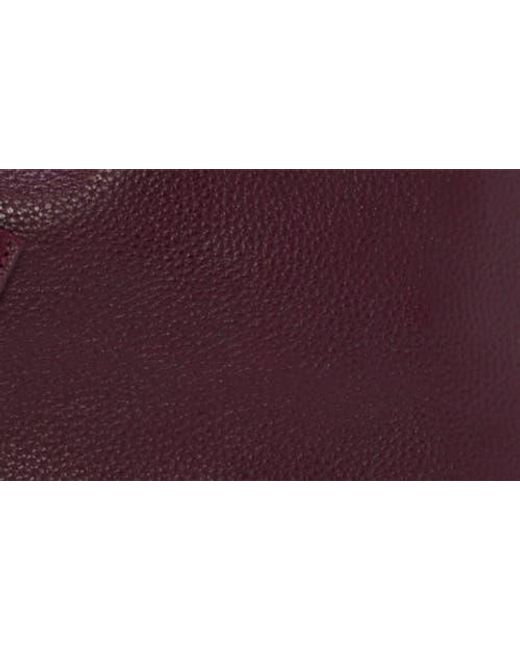 Vince Camuto Purple Jenna Pebble Leather Tote
