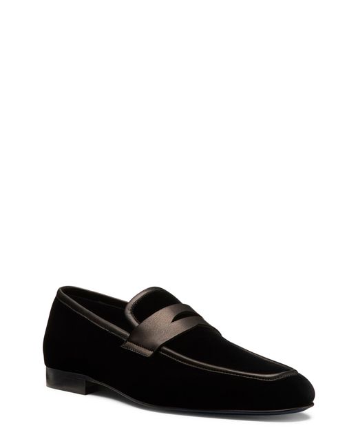 Stuart Weitzman Black Dino Loafer for men