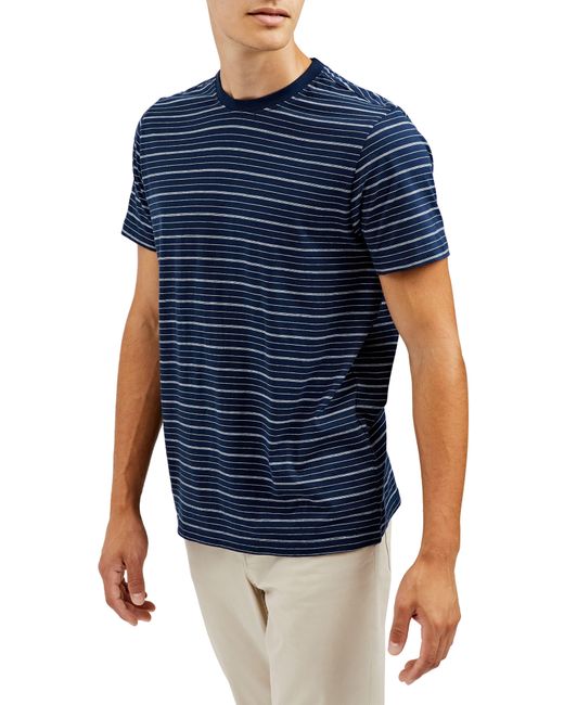 Ben Sherman Blue Pinstripe T-shirt for men