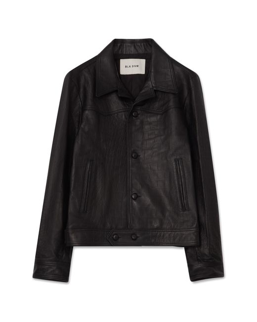 BLK DNM Black Leather Jacket for men