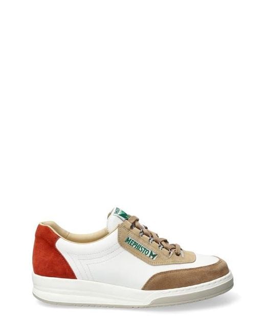 Mephisto White Match Sneaker for men
