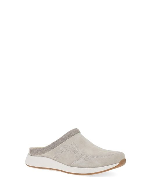 Dansko White Claudia Sneaker Mule