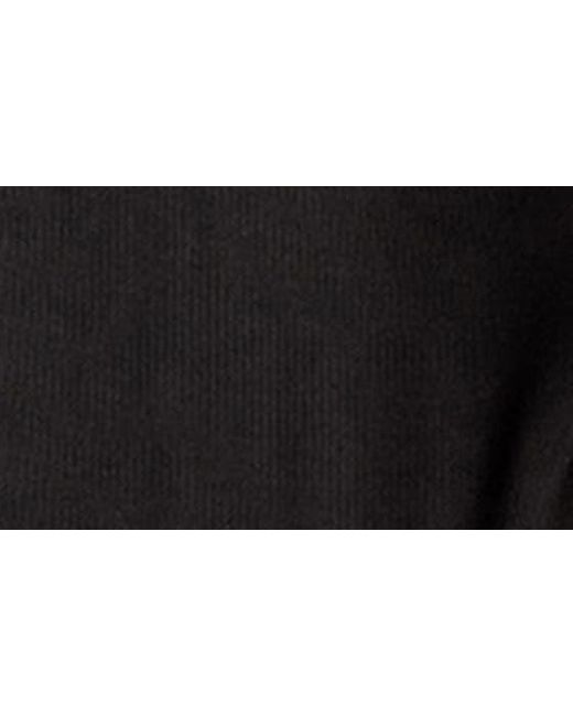 Edikted Black Model Off Duty Cold Shoulder Rib Bodysuit