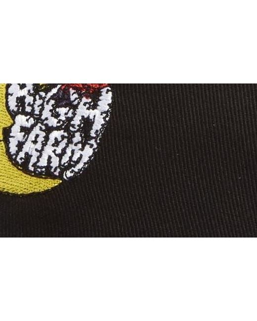Sky High Farm Black Gender Inclusive Logo Embroidered Adjustable Baseball Cap for men
