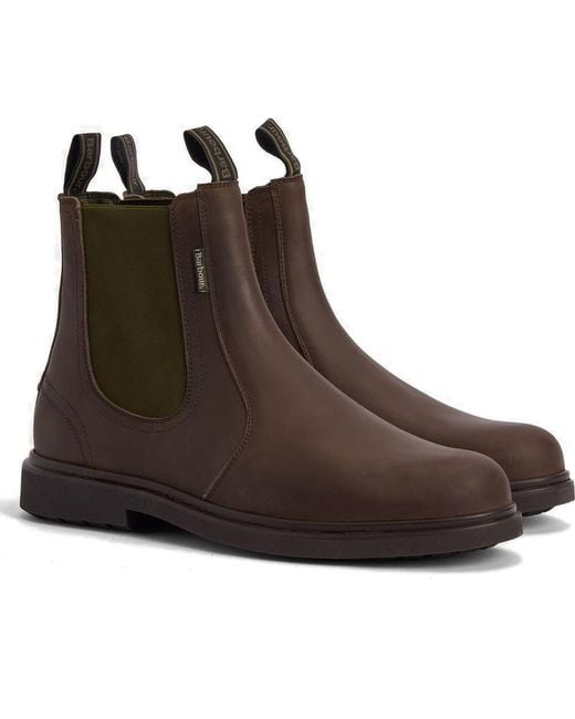 Barbour Brown Hale Chelsea Boot for men