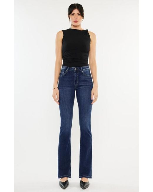 Kancan Blue Denver Essentials High Rise Bootcut Jeans