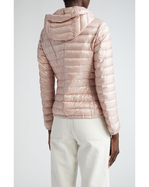 Herno Iconico Angela Classic Short Down Puffer Jacket in Pink Lyst