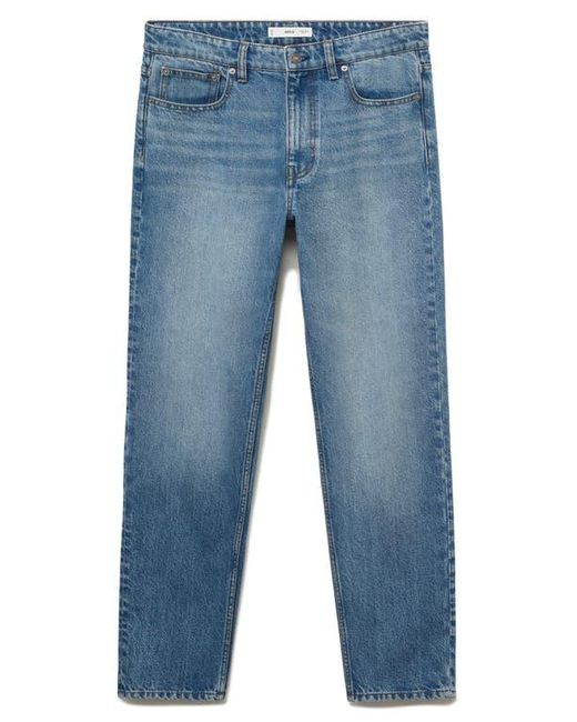 Mango Blue Bob Regular Fit Jeans for men