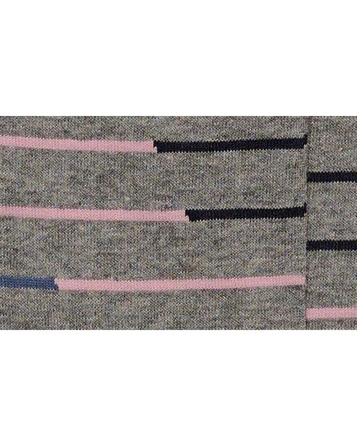 Cole Haan Gray Broken Stripe Dress Socks for men