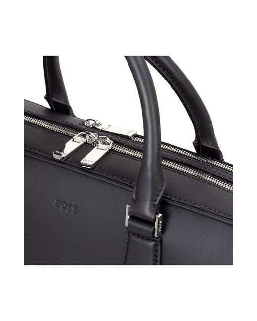 HUGO Black Crosstown Document Case for men