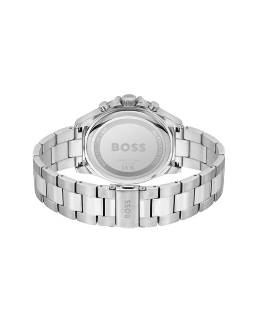 BOSS by HUGO BOSS Troper Chronograph Bracelet Watch in Gray for Men | Lyst