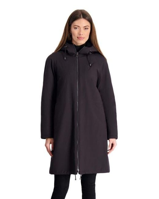 Gorski Blue Shearling Reversible Parka