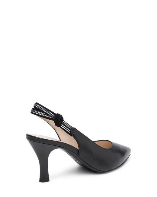 Nero Giardini Black Pointed Toe Slingback Pump