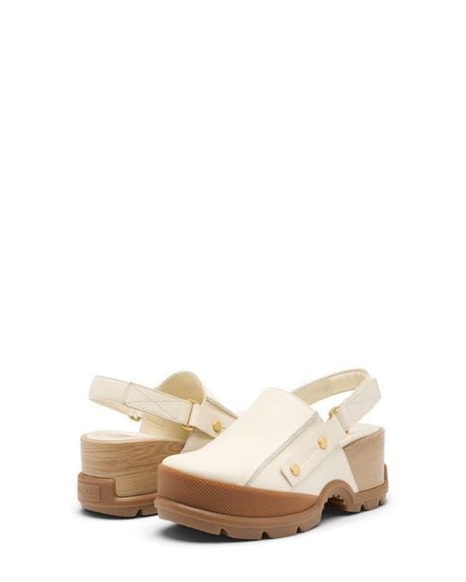 Sorel White Roam'N Rbr Clog