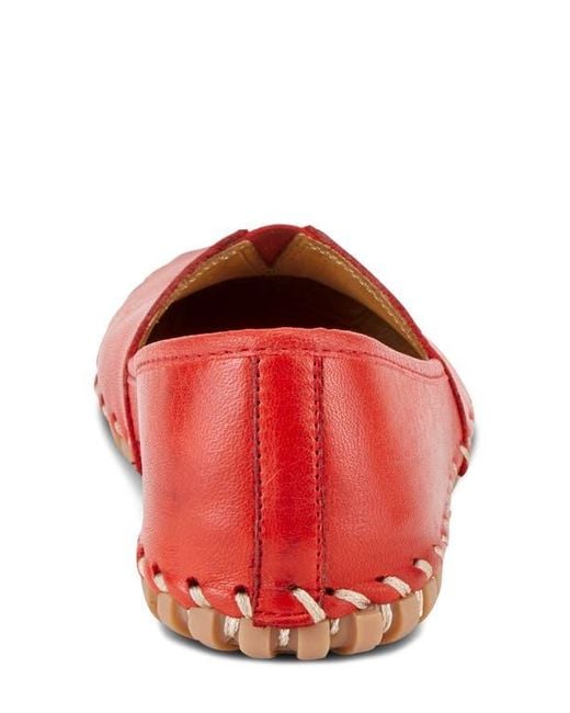 Spring Step Red Kathaleta Flat