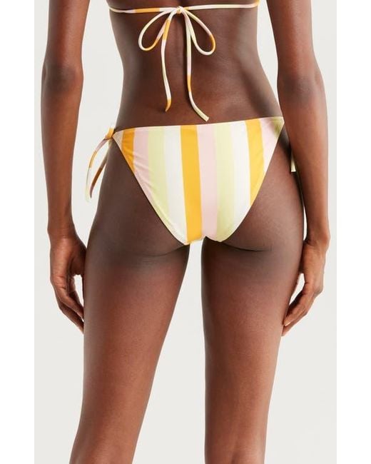 Solid & Striped Brown The Iris Side Tie Bikini Bottoms