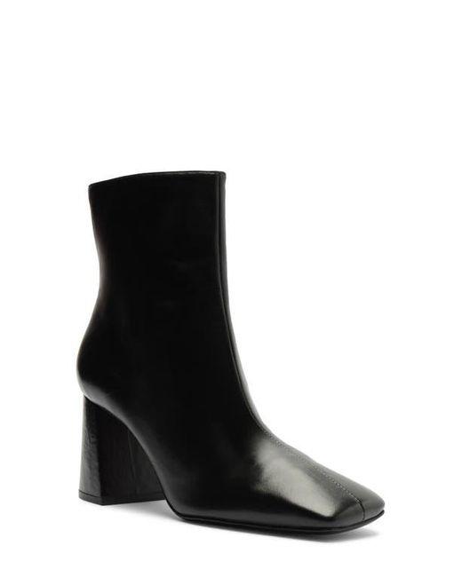 SCHUTZ SHOES Black Leia Square Toe Boot