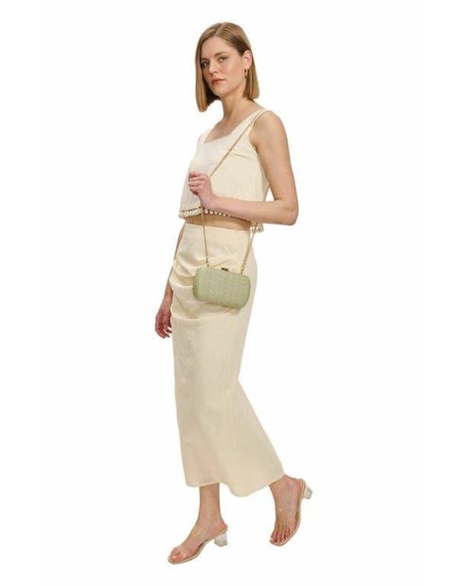 Moda Luxe Gray Roxie Evening Bag
