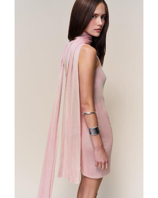guizio pink dress Danielle Guizio Satin Beaded Mini Dress Powder Pink Size 8
